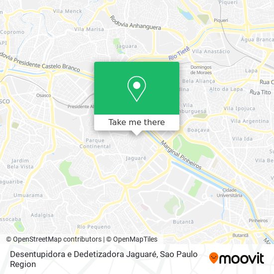 Desentupidora e Dedetizadora Jaguaré map