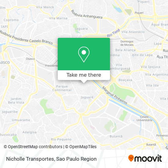 Mapa Nicholle Transportes