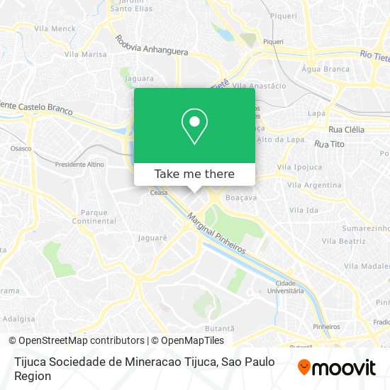 Tijuca Sociedade de Mineracao Tijuca map