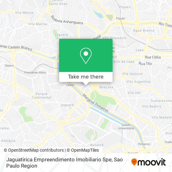 Jaguatirica Empreendimento Imobiliario Spe map