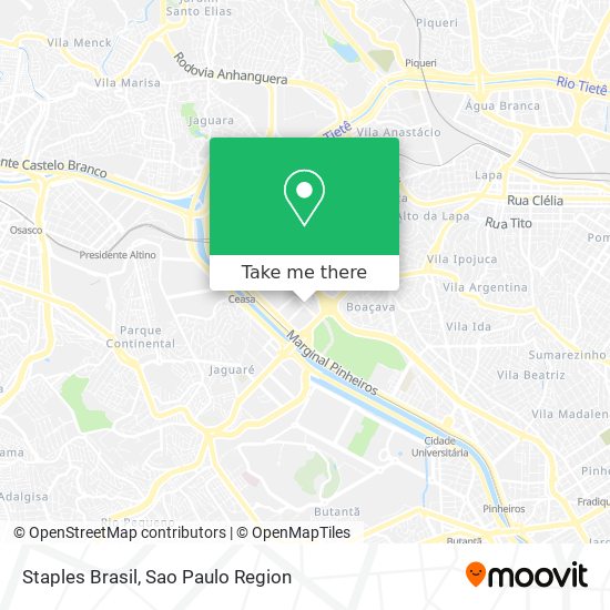 Staples Brasil map