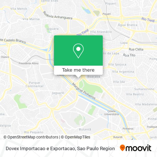 Dovex Importacao e Exportacao map