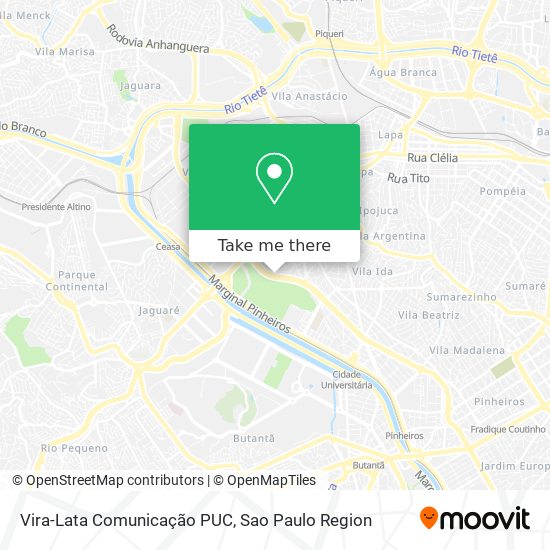 Vira-Lata Comunicação PUC map