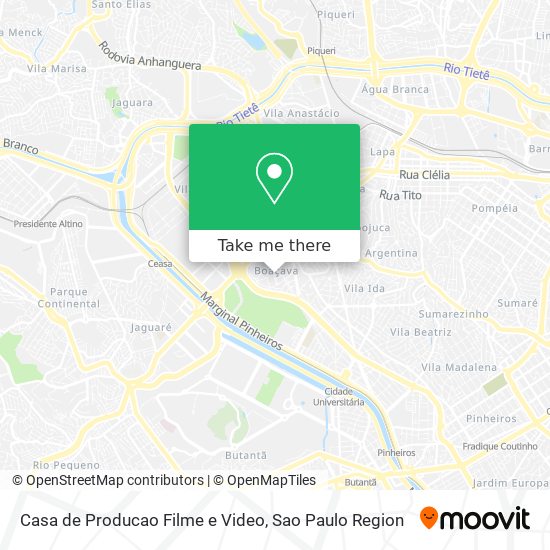 Mapa Casa de Producao Filme e Video