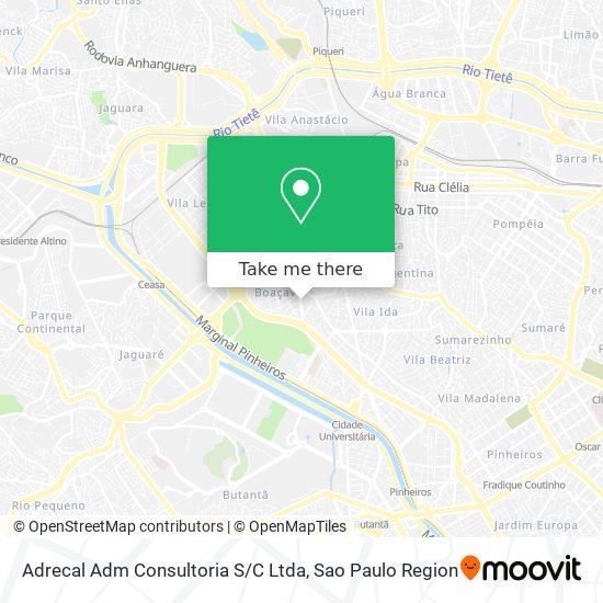 Mapa Adrecal Adm Consultoria S / C Ltda