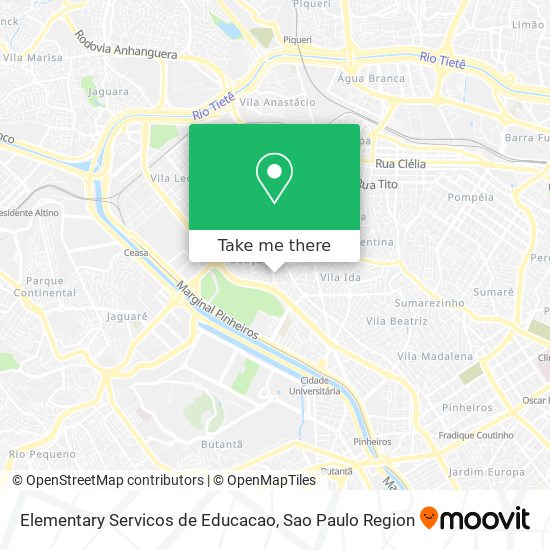 Mapa Elementary Servicos de Educacao