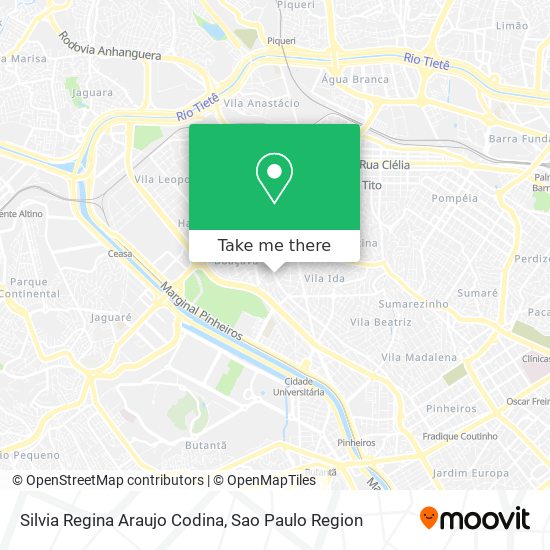 Mapa Silvia Regina Araujo Codina
