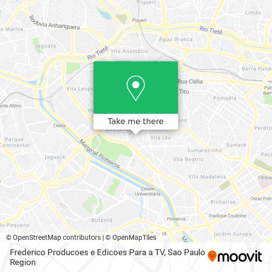 Mapa Frederico Producoes e Edicoes Para a TV