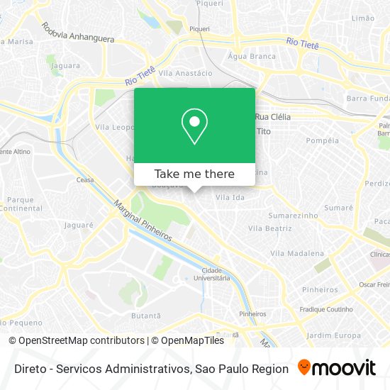 Direto - Servicos Administrativos map