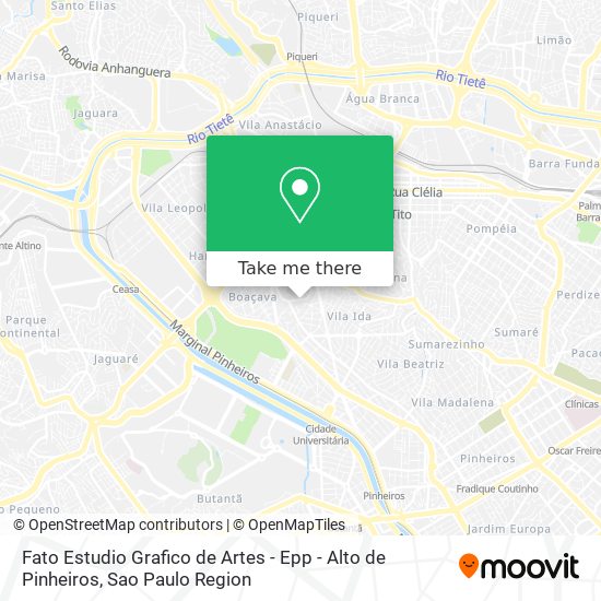 Fato Estudio Grafico de Artes - Epp - Alto de Pinheiros map