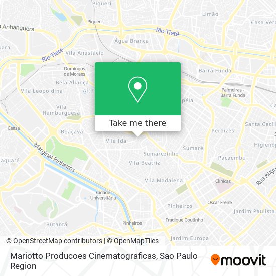 Mapa Mariotto Producoes Cinematograficas