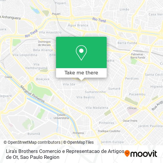 Lira's Brothers Comercio e Representacao de Artigos de Ot map