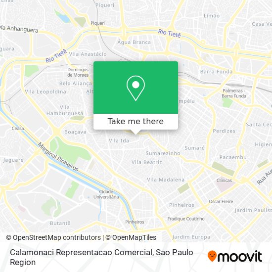 Calamonaci Representacao Comercial map