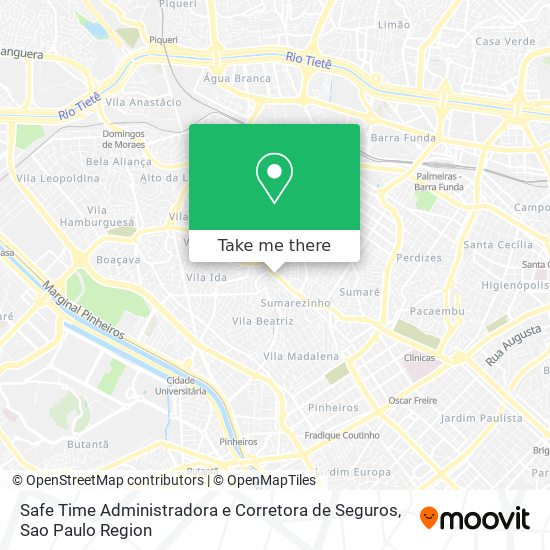 Safe Time Administradora e Corretora de Seguros map