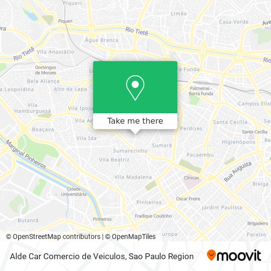 Alde Car Comercio de Veiculos map