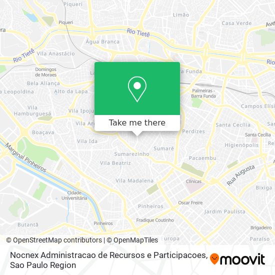 Nocnex Administracao de Recursos e Participacoes map