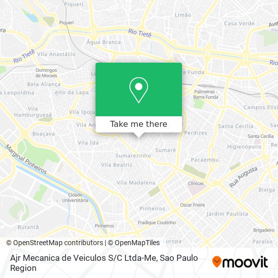 Ajr Mecanica de Veiculos S / C Ltda-Me map