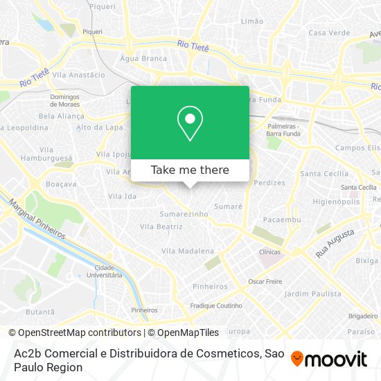Ac2b Comercial e Distribuidora de Cosmeticos map