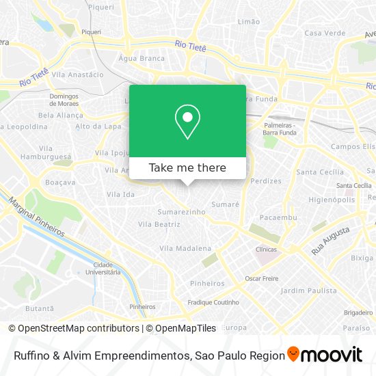 Mapa Ruffino & Alvim Empreendimentos