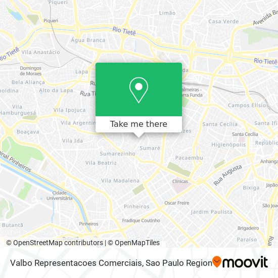 Mapa Valbo Representacoes Comerciais