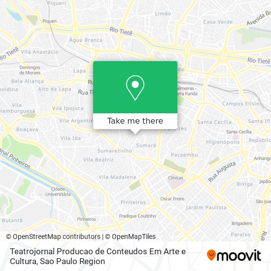 Teatrojornal Producao de Conteudos Em Arte e Cultura map