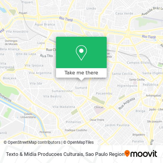 Texto & Midia Producoes Culturais map