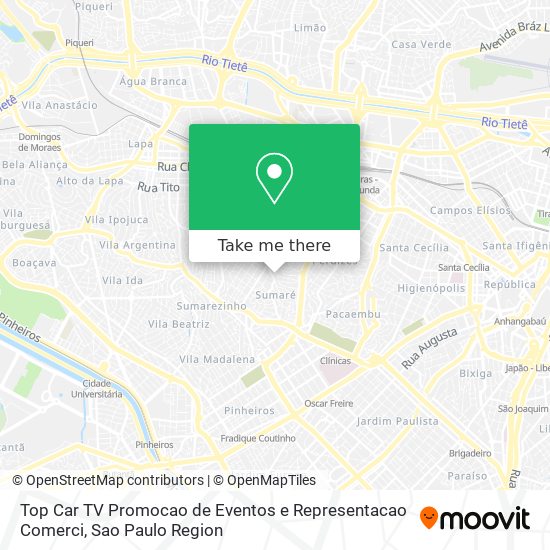 Top Car TV Promocao de Eventos e Representacao Comerci map