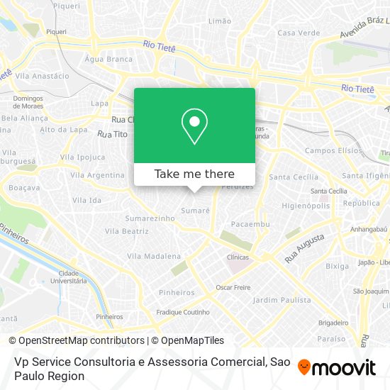 Mapa Vp Service Consultoria e Assessoria Comercial