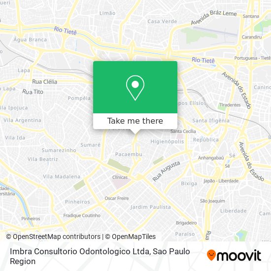 Mapa Imbra Consultorio Odontologico Ltda