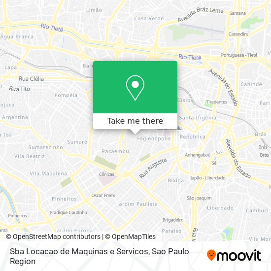 Sba Locacao de Maquinas e Servicos map