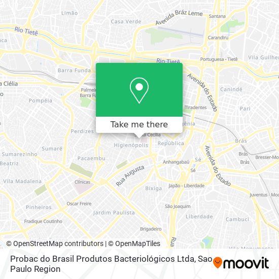 Probac do Brasil Produtos Bacteriológicos Ltda map