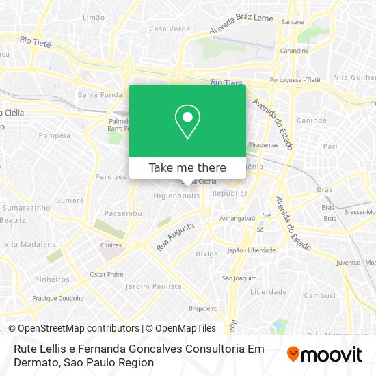 Mapa Rute Lellis e Fernanda Goncalves Consultoria Em Dermato