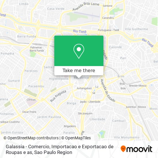 Galassia - Comercio, Importacao e Exportacao de Roupas e as map