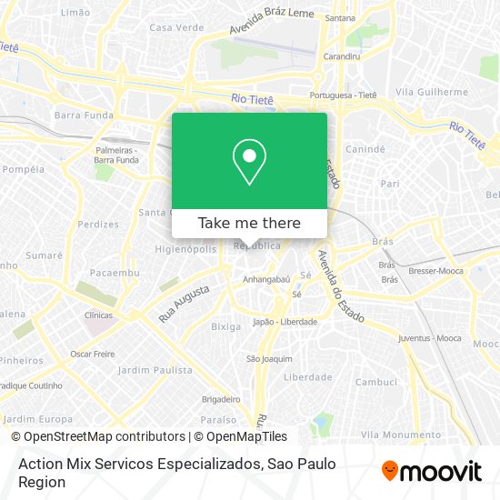 Action Mix Servicos Especializados map