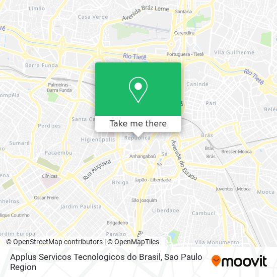 Mapa Applus Servicos Tecnologicos do Brasil