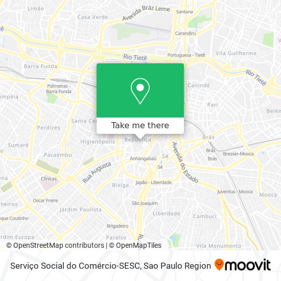 Serviço Social do Comércio-SESC map