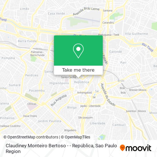 Claudiney Monteiro Bertoso - - República map