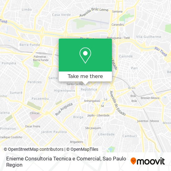 Enieme Consultoria Tecnica e Comercial map