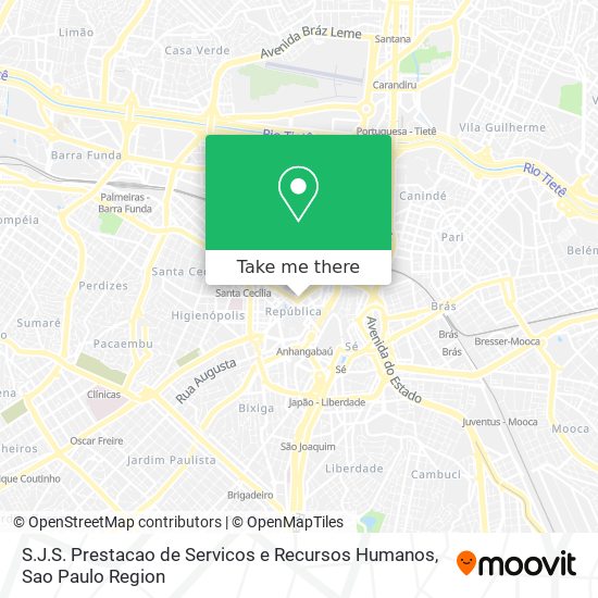 S.J.S. Prestacao de Servicos e Recursos Humanos map