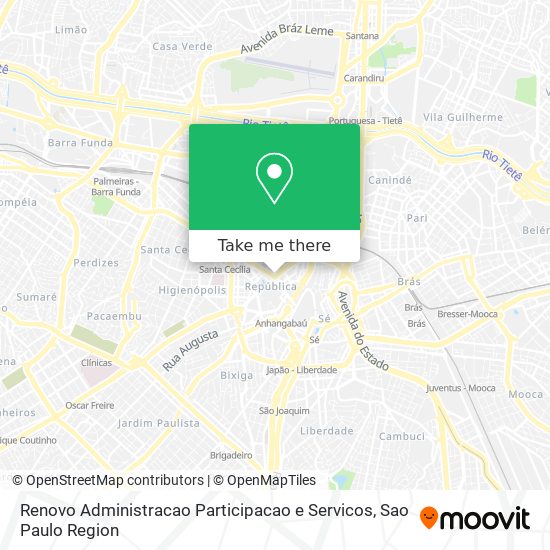 Mapa Renovo Administracao Participacao e Servicos