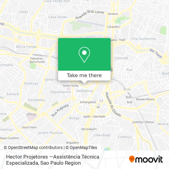 Mapa Hector Projetores —Assistência Técnica Especializada