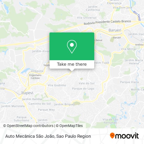 Auto Mecânica São João map