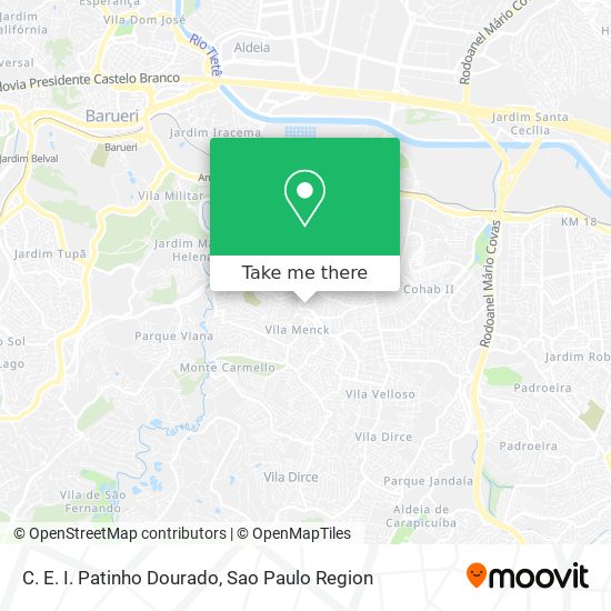 C. E. I. Patinho Dourado map