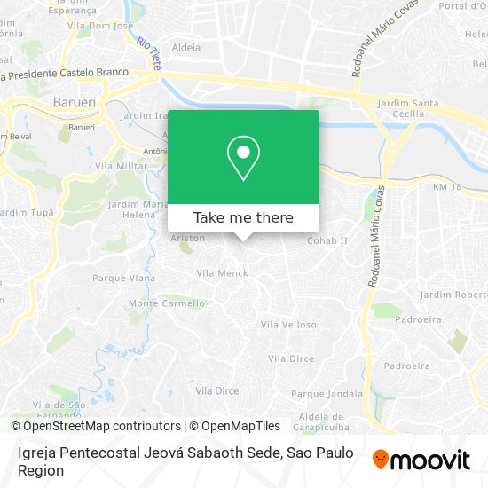Igreja Pentecostal Jeová Sabaoth Sede map