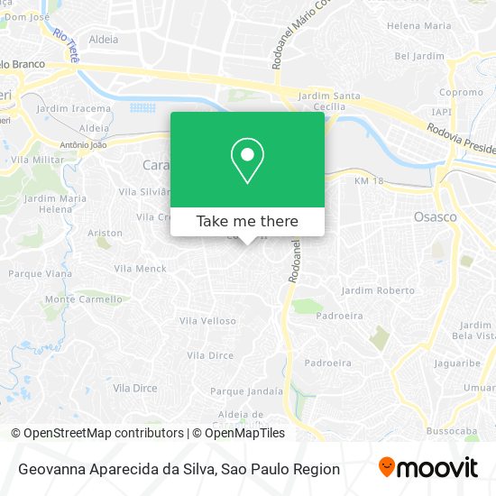 Geovanna Aparecida da Silva map
