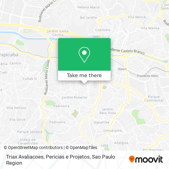 Triax Avaliacoes, Pericias e Projetos map