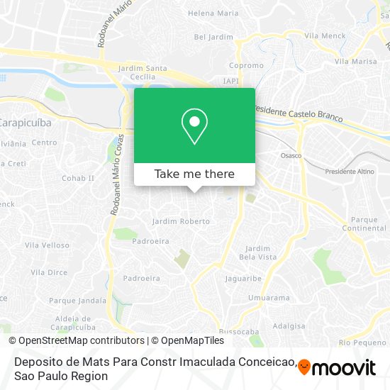 Mapa Deposito de Mats Para Constr Imaculada Conceicao