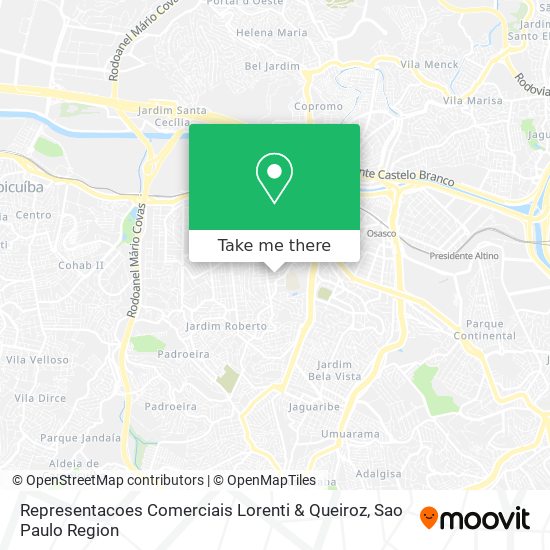 Mapa Representacoes Comerciais Lorenti & Queiroz