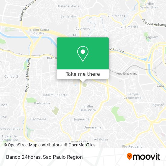 Banco 24horas map