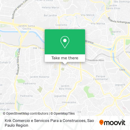 Knk Comercio e Servicos Para a Construcoes map